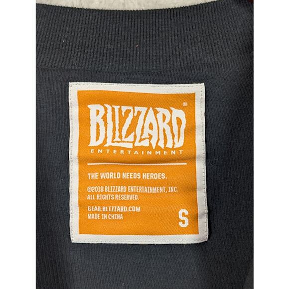 Overwatch Fleece Bomber Jacket Men's Size Small Blizzard Official - Picture 2 of 10